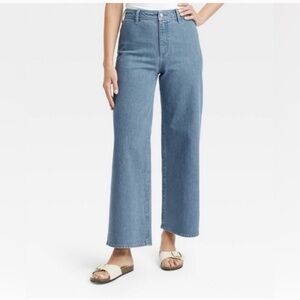Target High-rise Sailor Wide Leg Ankle Jeans - medium wash